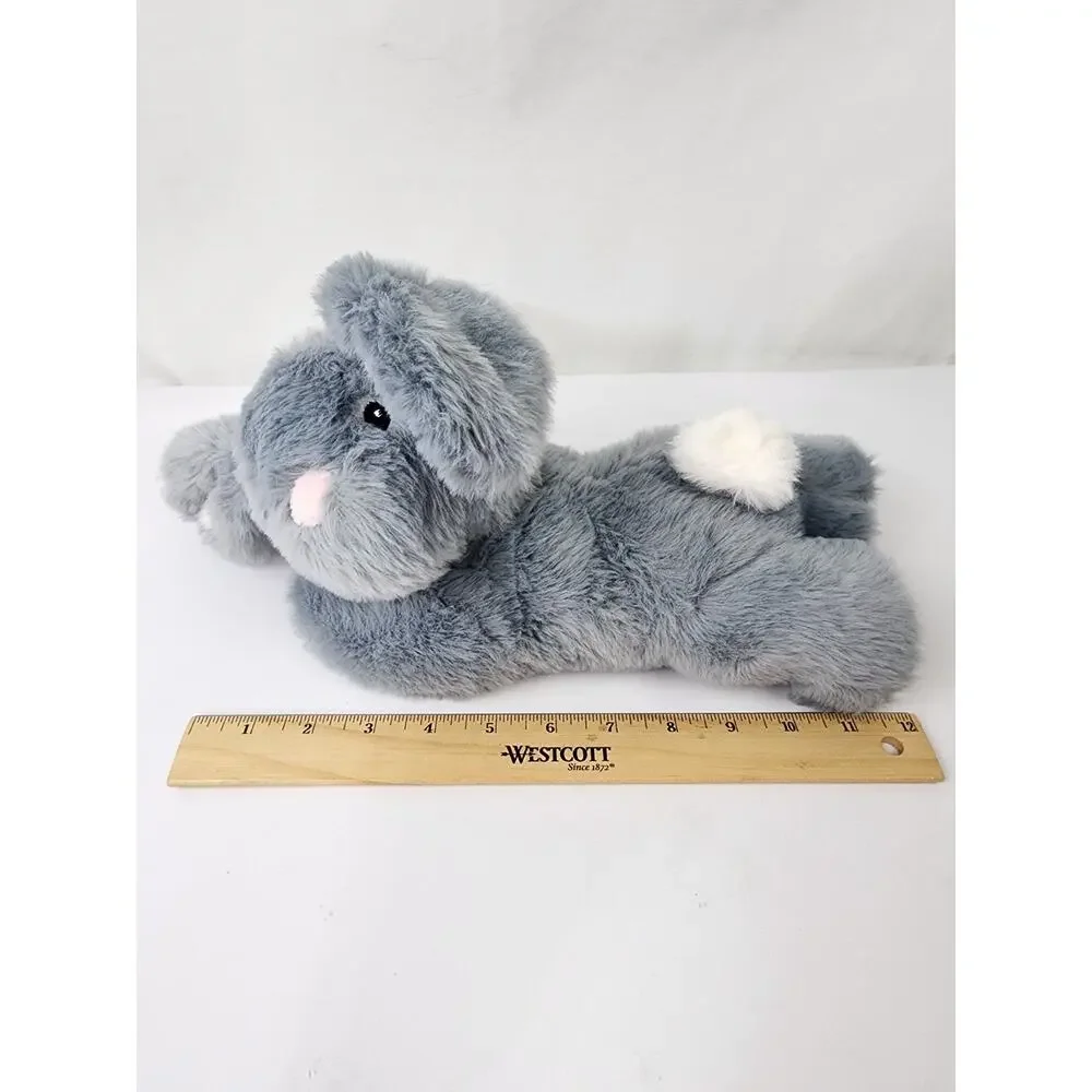 Little Miracles Costco Gray Bunny Rabbit Plush Stuffed Stitched Eye Baby Infant